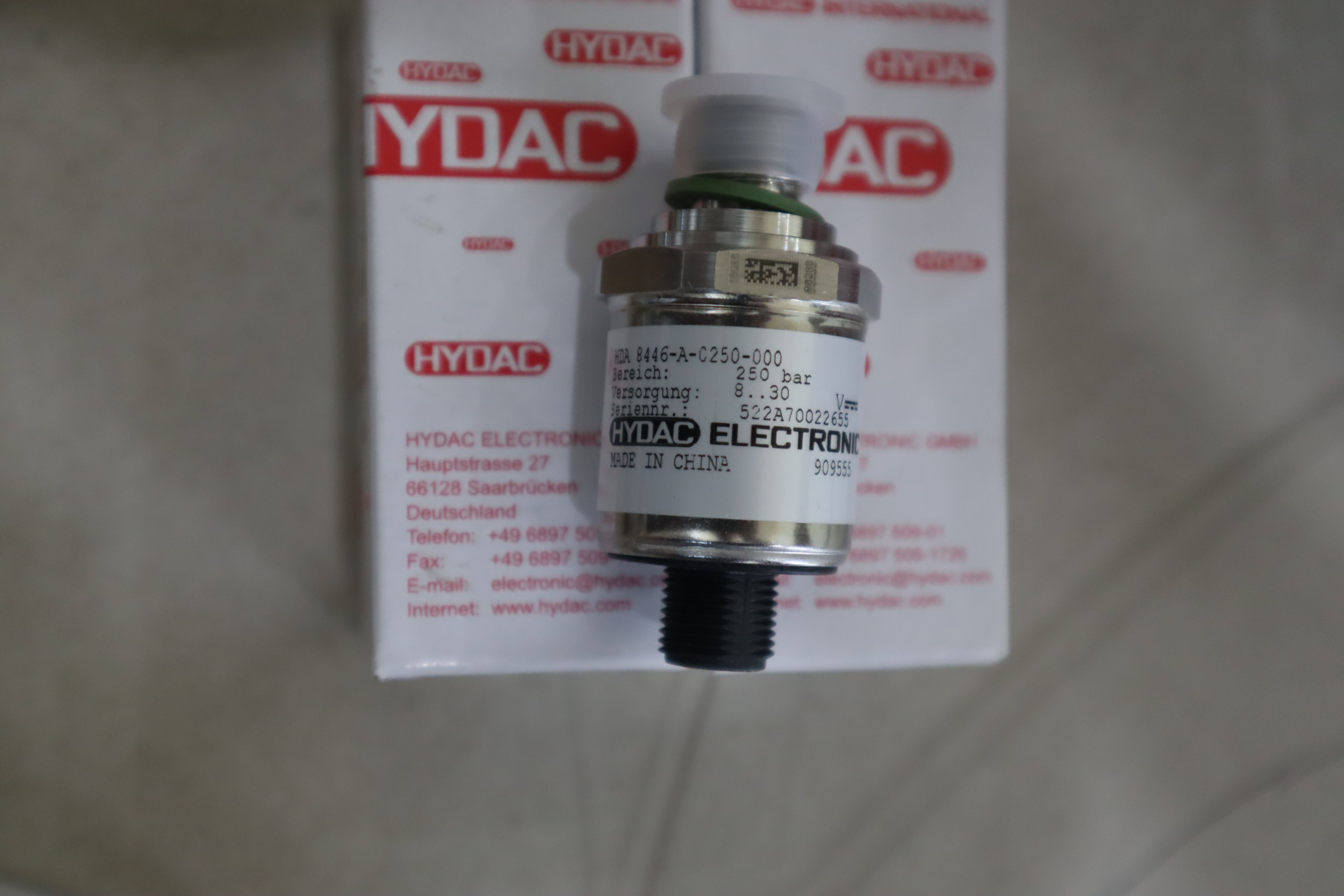 HDA 8446-A-0250-000 909555 德国HYDAC贺德克压力温度传感器