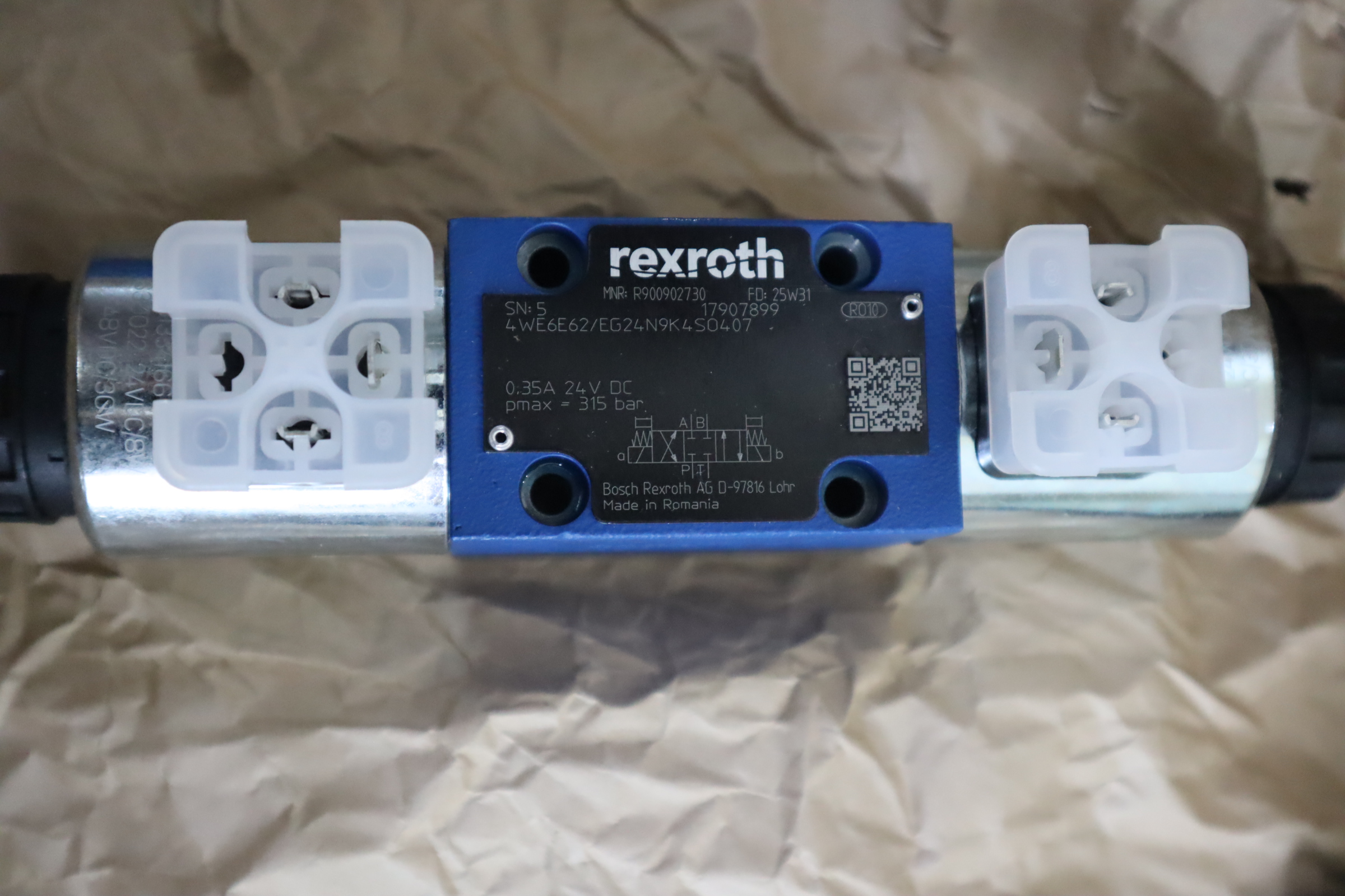 4WE6E62/EG24N9K4SO407 R900902730 德国力士乐REXROTH电磁阀