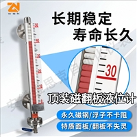 RS485通讯UHZ-S5F4-944S内衬四氟磁翻板液位计304衬PTFE主体