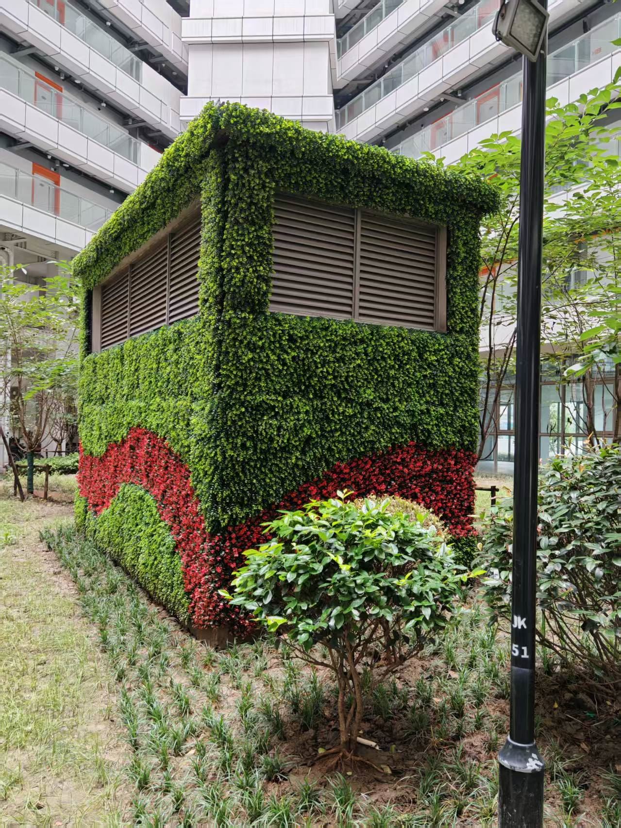 室外仿真绿植墙 规格可定制