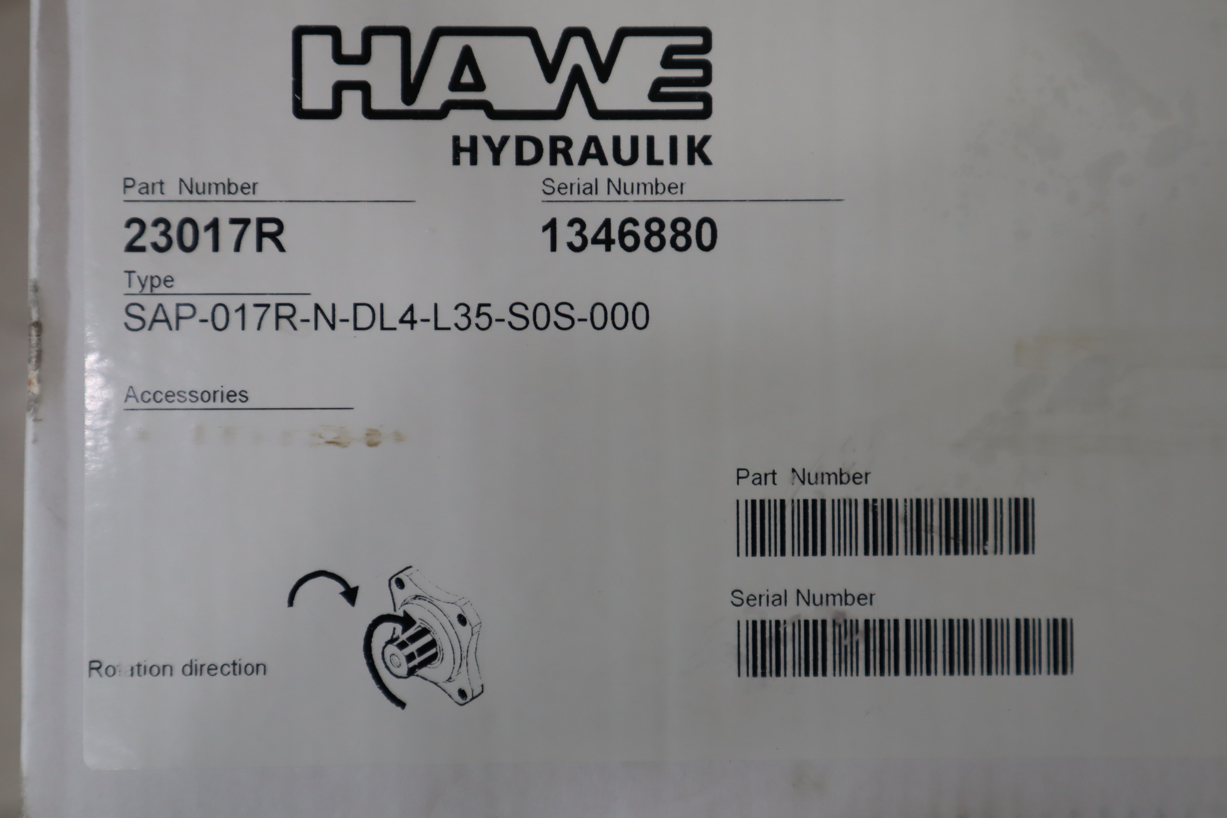 SAP-017R-N-DL4-L35-S0S-000 哈威HAWE  SUNFAB 胜凡 柱塞泵