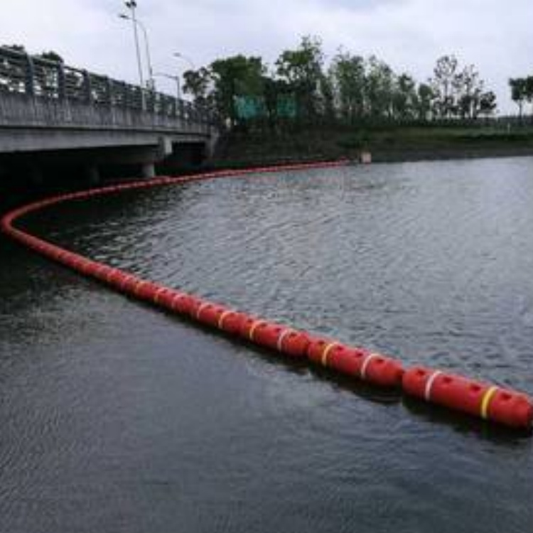湖泊生活垃圾拦截 一体式挂网浮排 水电站拦污浮筒 塑料浮体