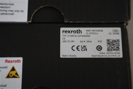 VT-MSPA2-23/F5/000/000 R901439038 德国力士乐REXROTH放大器