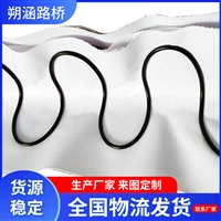 供应软式半圆100mm排水管 钢丝弹簧50mm半圆管包装规格100米/件