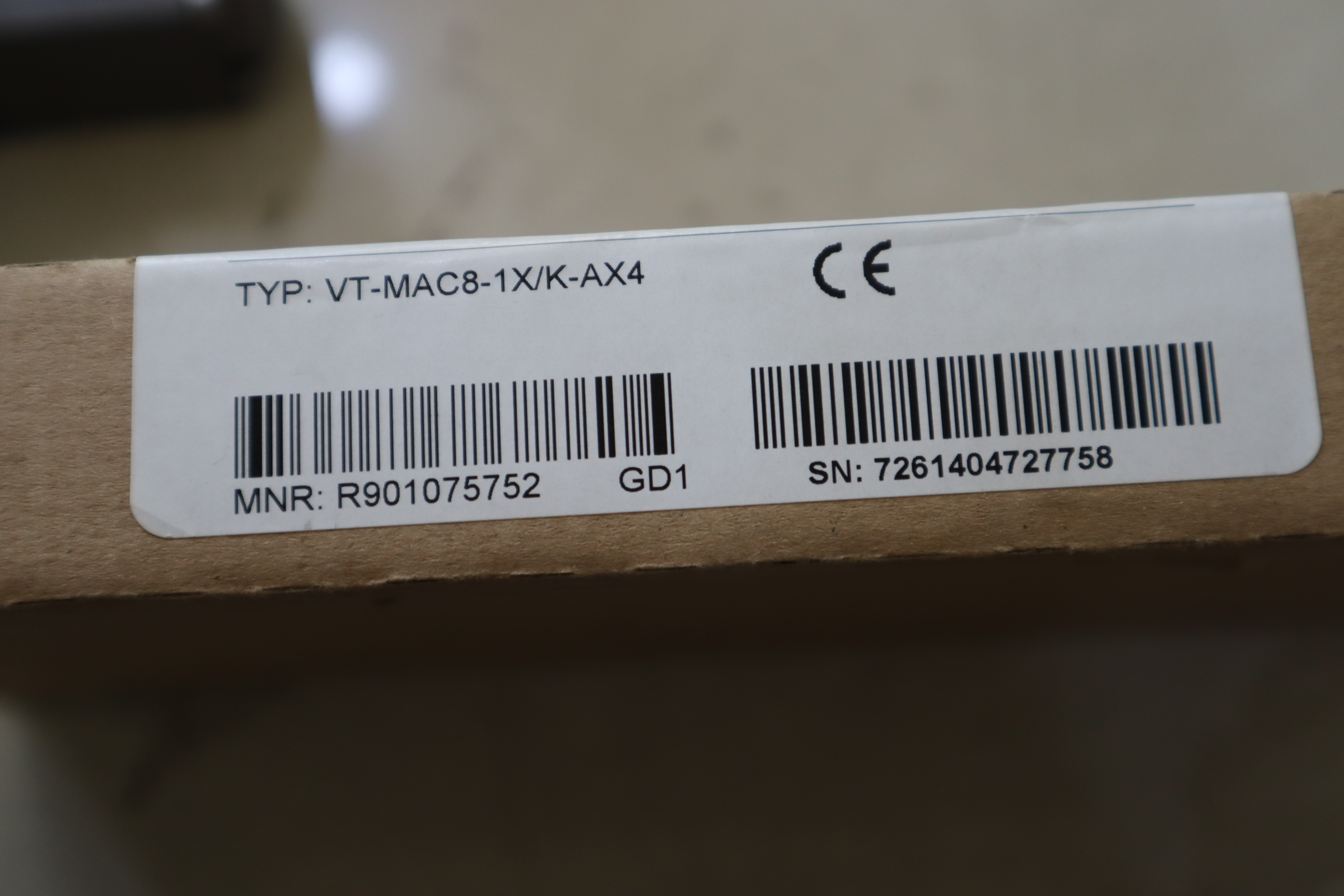 R901075752 VT-MAC8-1X/K-AX4 德国力士乐REXROTH放大板放大器