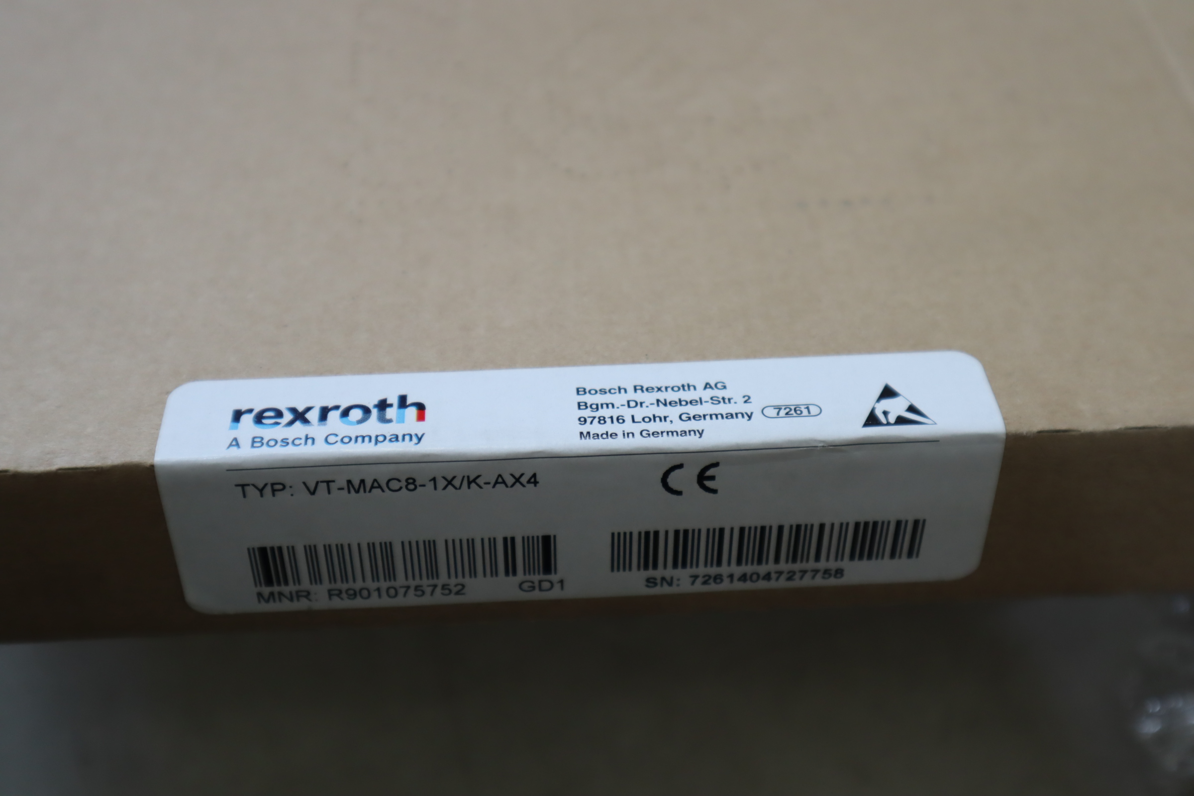 R901075752 VT-MAC8-1X/K-AX4 德国力士乐REXROTH放大板放大器