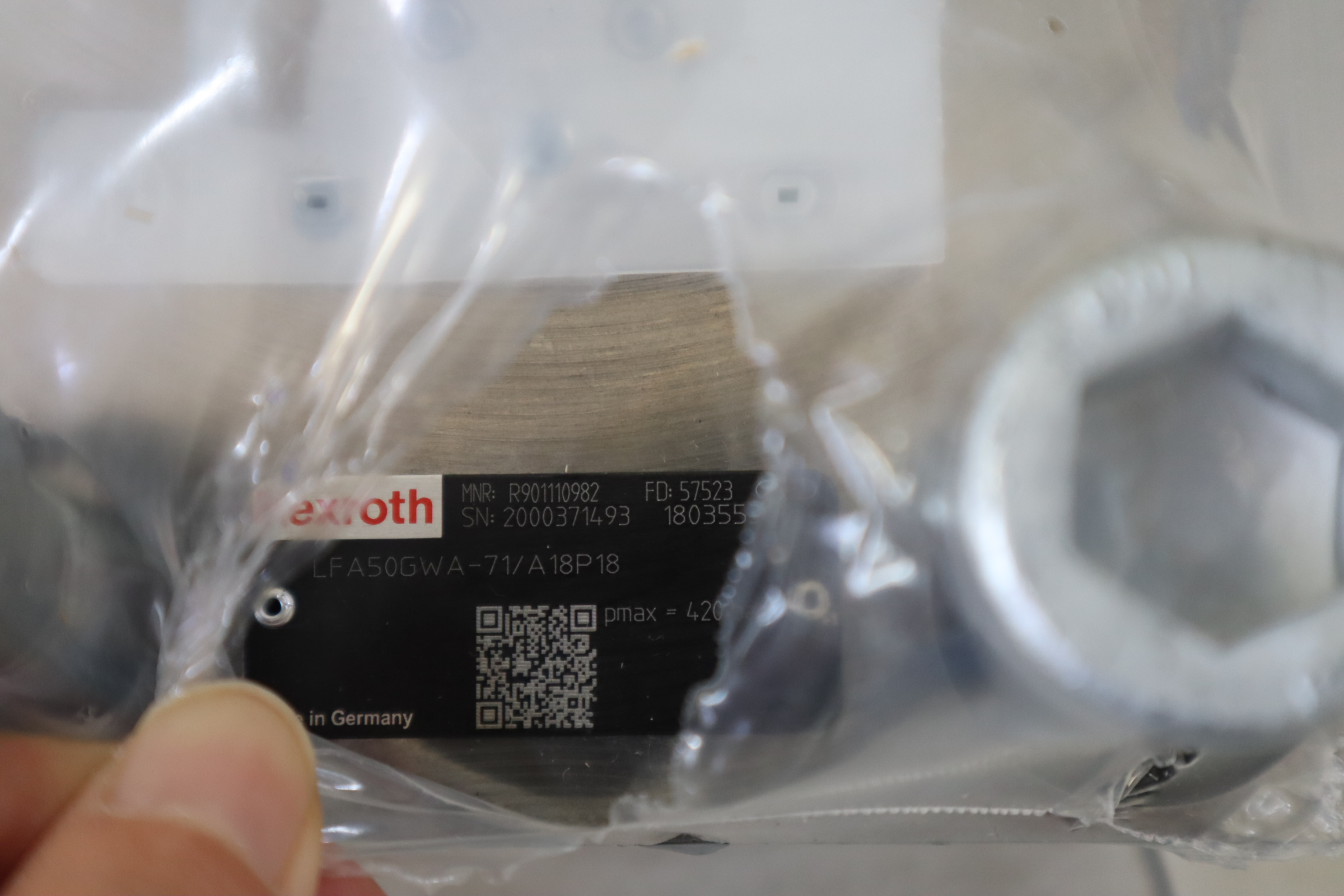 R901110982 LFA50GWA-70/A18P18 德国力士乐REXROTH逻辑阀盖板