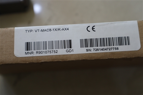R901075752 VT-MAC8-1X/K-AX4 德国力士乐REXROTH放大板放大器