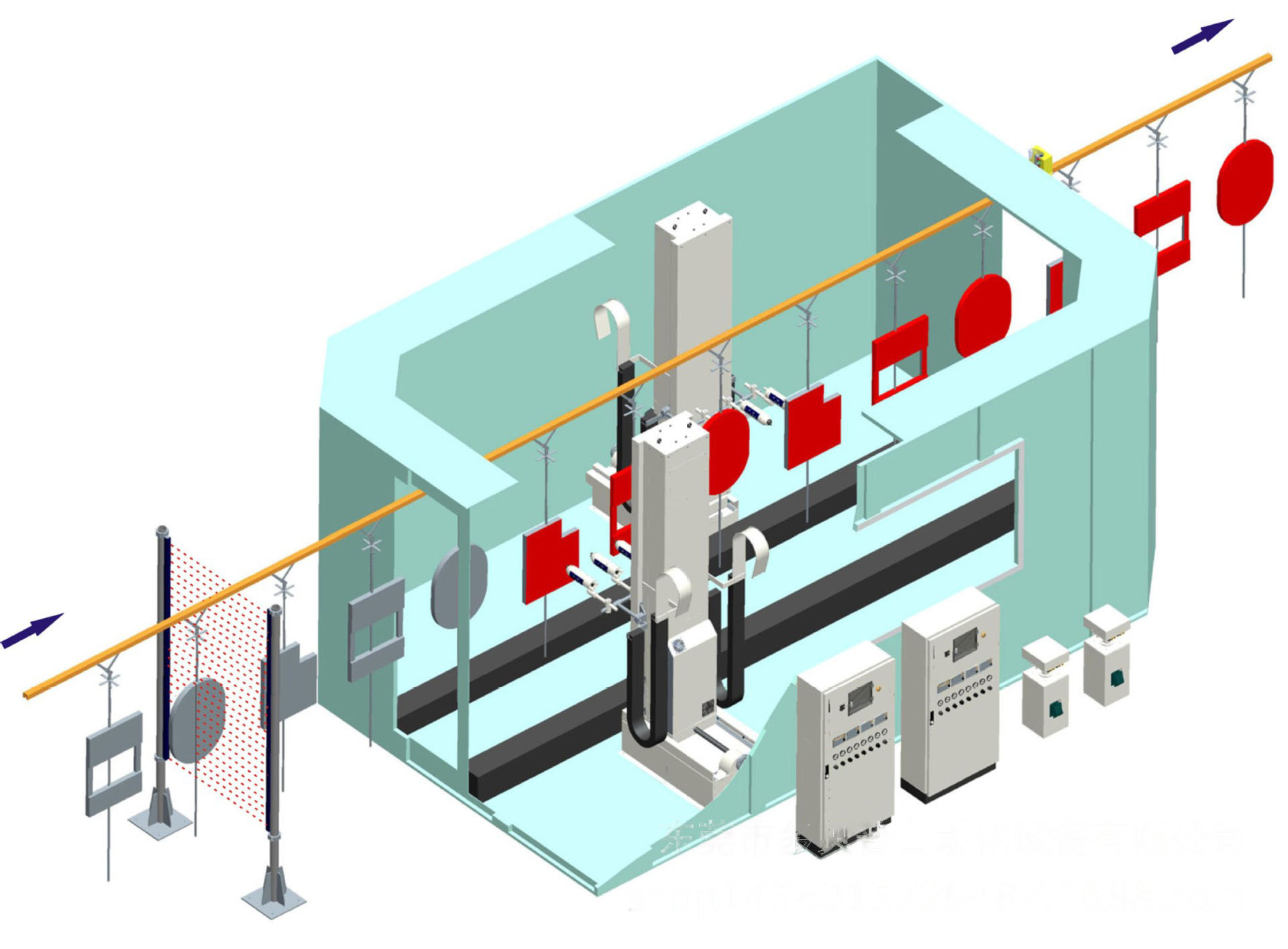 天津电泳喷涂定位光幕 支持 PLC 接入