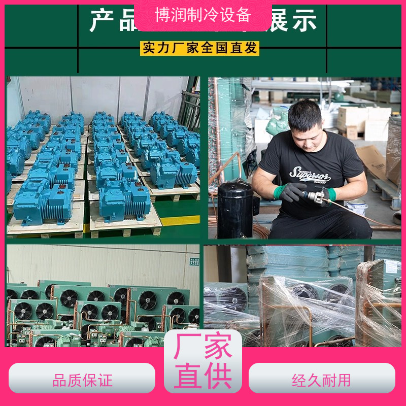 浙江博泽制冷 ZFI20KQE-TFD-5L2 材质精选 半封闭箱式冷凝机组 