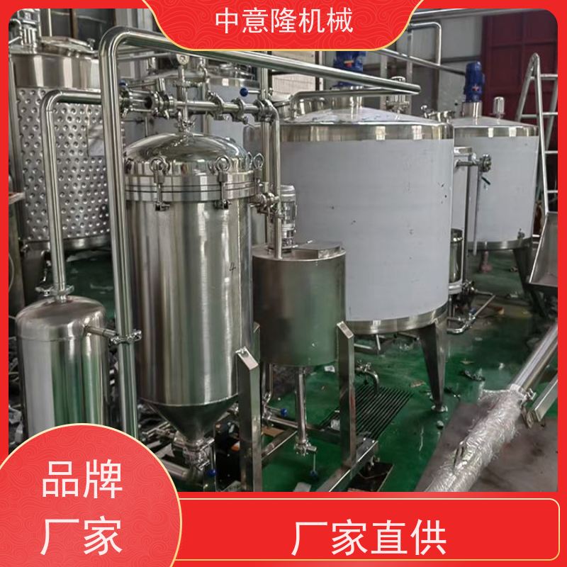 玻璃瓶料酒灌装生产线 液体调味品加工设备 中意隆设备厂家