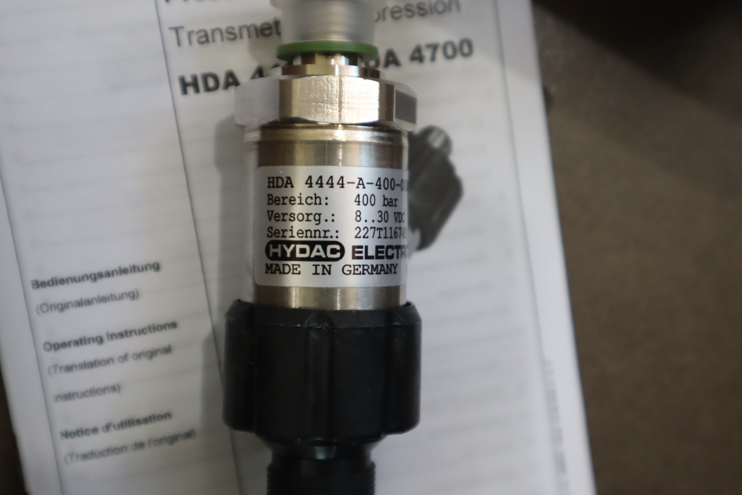 HDA 4444-A-400-000 906816 德国贺德克HYDAC压力温度传感器