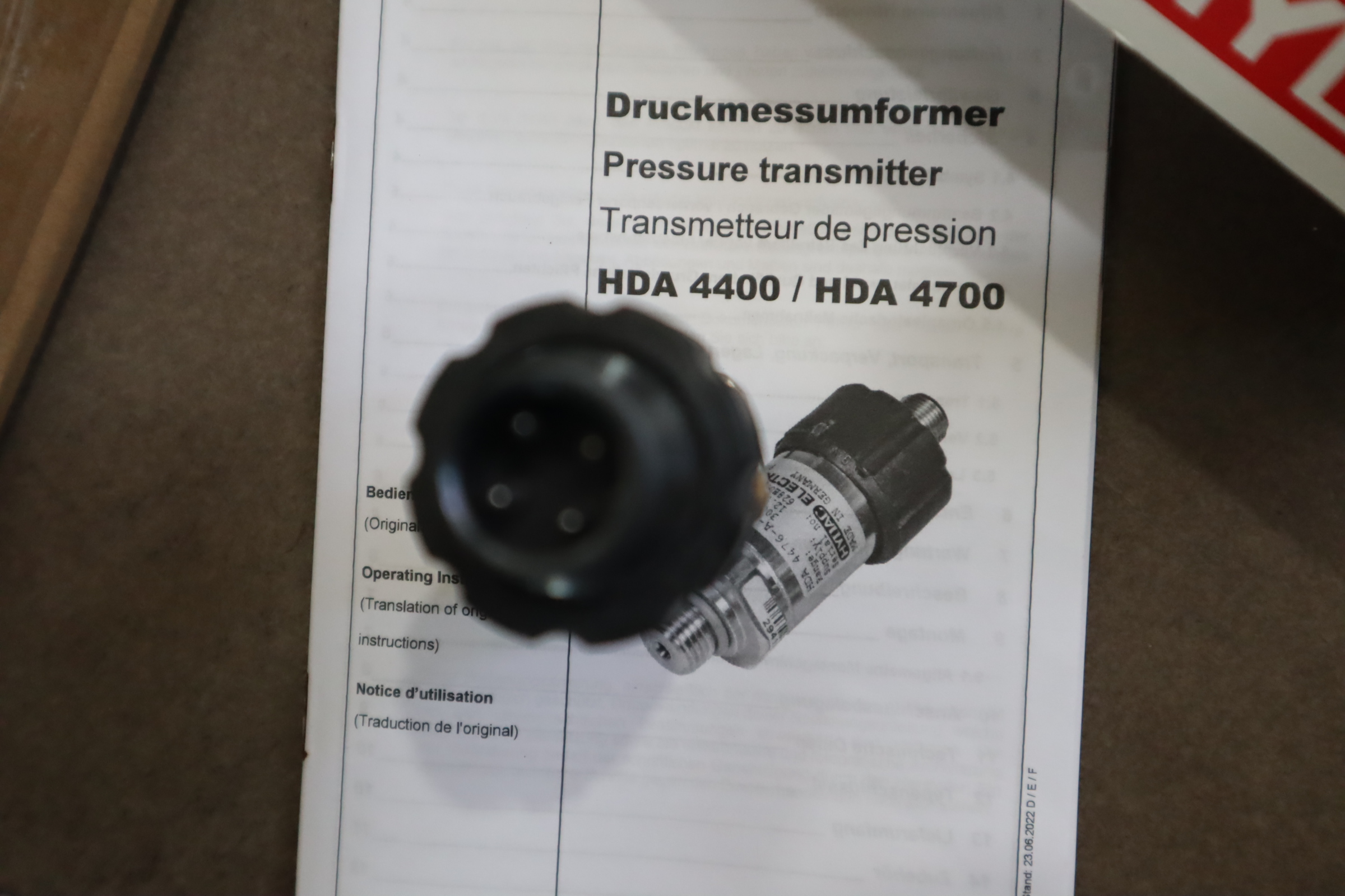 HDA 4444-A-400-000 906816 德国贺德克HYDAC压力温度传感器