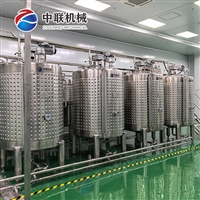 整套哈密瓜果酒生产设备 全自动红枣果酒加工流水线
