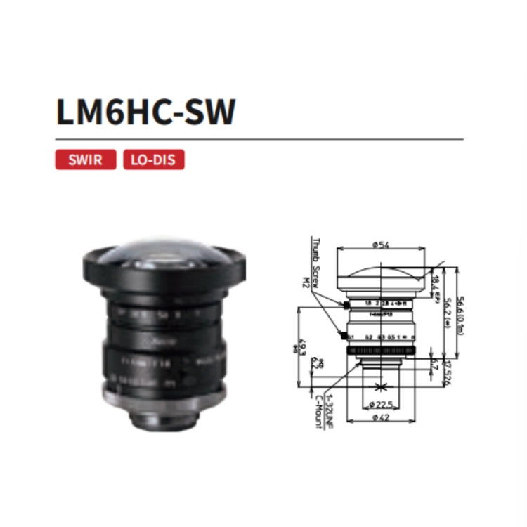 LM6HC-SW KOWA 100万1英寸6mm短波红外工业镜头
