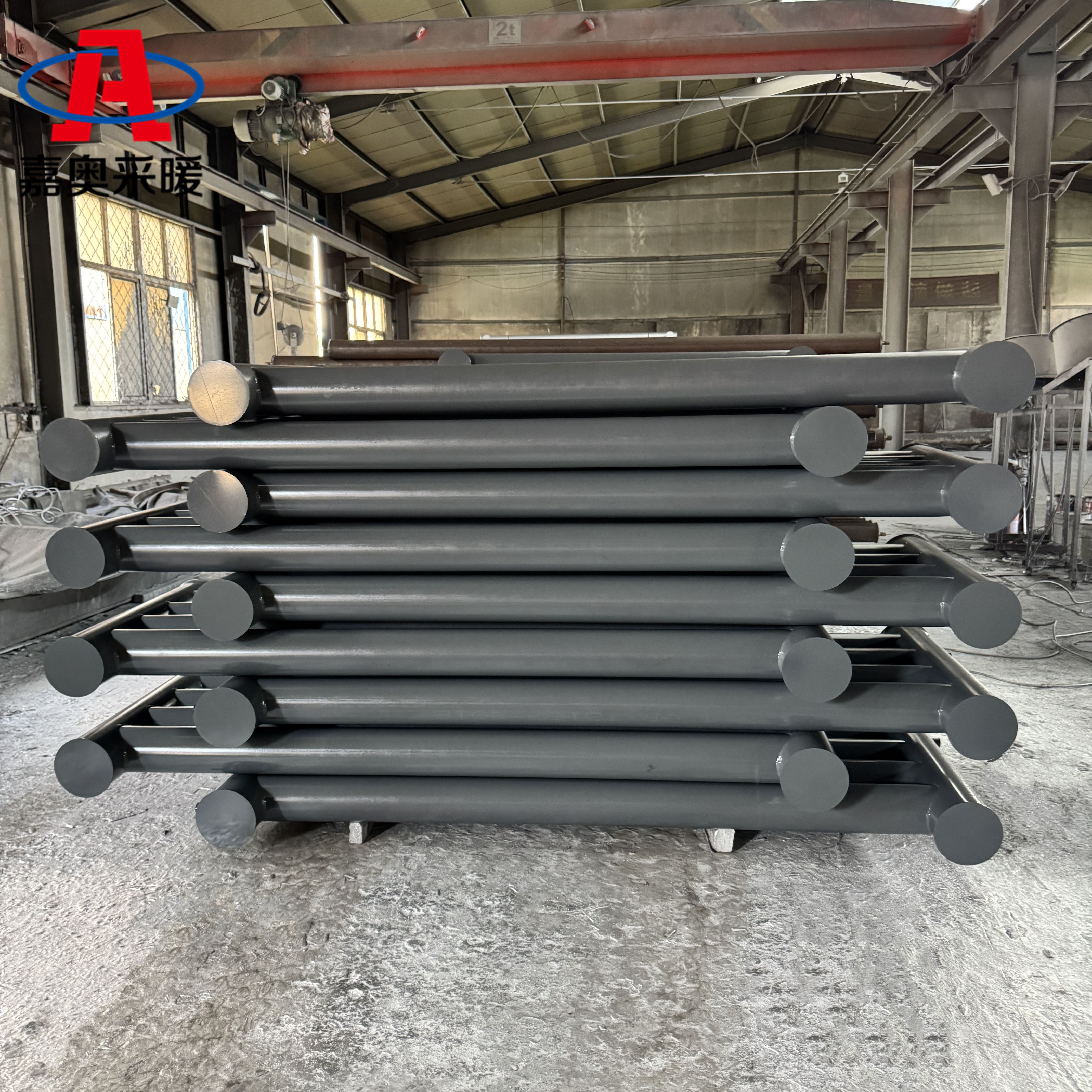 温室大棚用dn250光排管安装