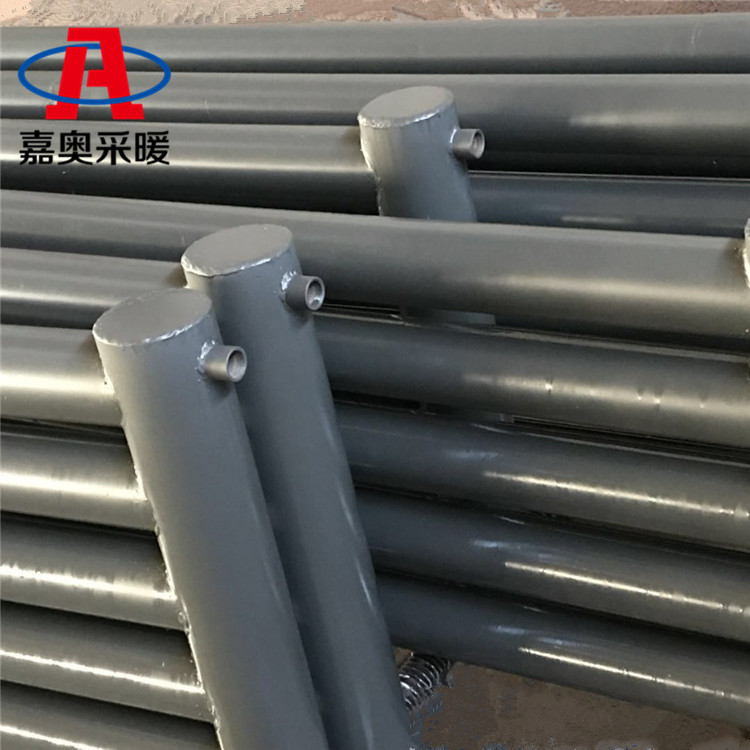 花卉大棚用五管式光管暖气片 光面排管暖气片蒸汽型