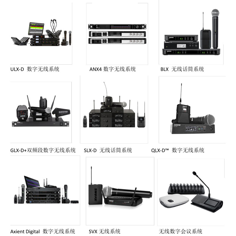 Shure 舒爾無線話筒 麥克風系統(tǒng)