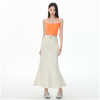 雅薇 高品牛仔半身裙女 夏季新款宽松显瘦鱼尾裙 S588款