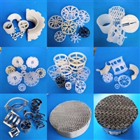 萍乡迪尔塑料散堆填料生产现场