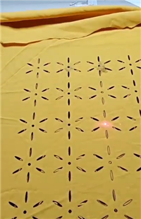 布料激光打孔机，泳衣激光打标