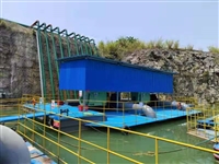 取水泵船安装施工现场