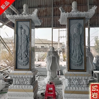 石雕经幢供应商  寺庙石雕经幢   福建石经幢图片