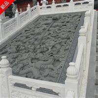 石雕九龙浮雕加工厂 寺院大型九龙浮雕石雕壁画  凯岩厂家批发