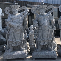 常见石雕四大天王 寺院石雕四大金刚 大型石雕佛像加工