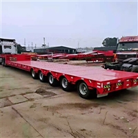 2022年2月9号出口越南抽拉式低平板半挂车
