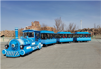 胡杨林观光小火车正式上线了。