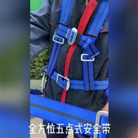 五点式安全带_涤纶材质安全带视频展示
