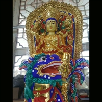 文殊菩萨铜雕塑