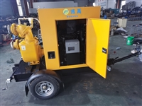 牵引式移动泵车抽水视频