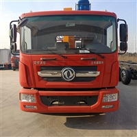 程力8吨随车吊 东风多利卡D9带爬梯 一车多用可拉挖机