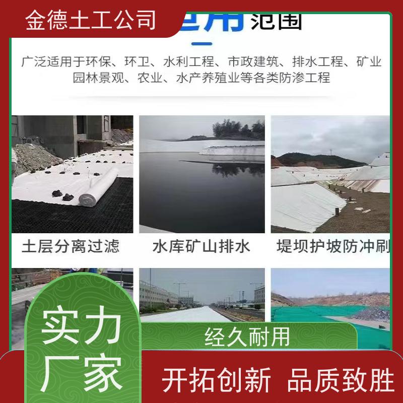 厚度有保证 垃圾填埋场用 400g短纤针刺无纺布