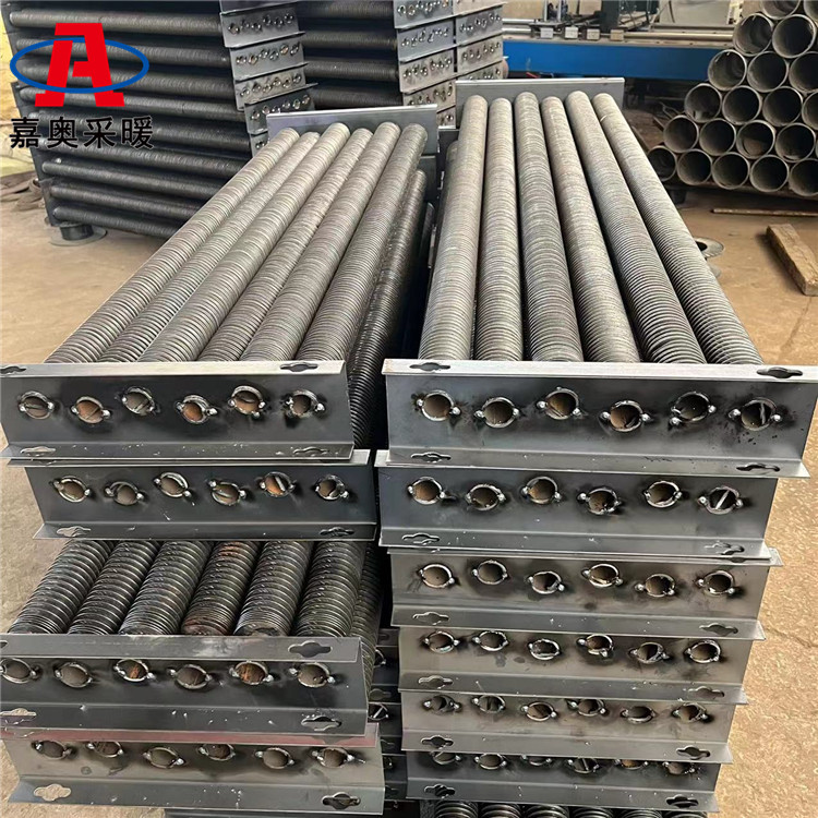 花卉大棚用3寸半翅片管散热器 翅片式空气换热器型号大全