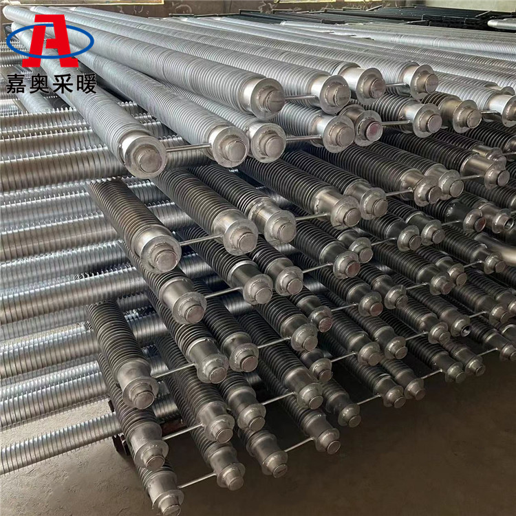 工业用无缝管翅片管散热器 螺旋缠绕管式换热器型号