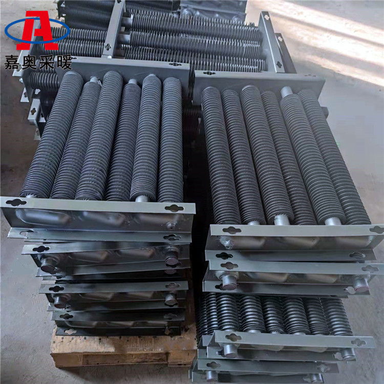 花卉大棚法兰绕翅翅片管散热器 翅片管对流散热器安装方法