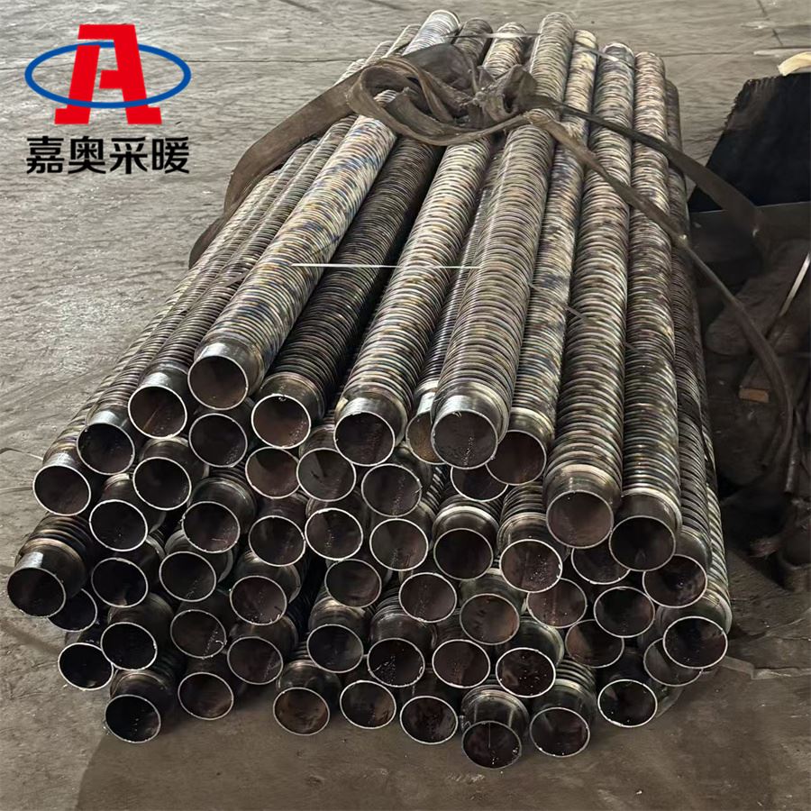 草莓大棚用钢铝复合轧翅片管 温室大棚翅片管加工定制