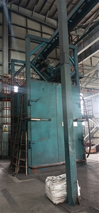 汽车模具抛丸清砂除锈 山东吊钩式打砂机 山东青岛厂家