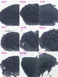 钢丸钢砂在生产车间现场