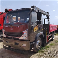 石煤6.3吨随车吊 重汽豪曼潍柴160马力发动机货箱4.3米