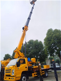 27米蓝牌高空作业车 江铃车载广告安装车