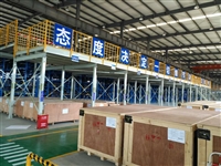 Combination steel platform with software management system for high storage efficiency