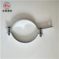 Suqian: Flat iron hot-dip galvanized double in 300 type clamp fastener installation for ADSS pole clamps