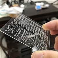 White glass laser cutting production, glass laser cutting, Jianhong Electronics