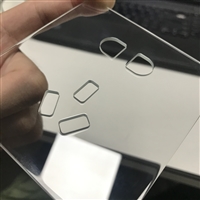 Jilin laser cutting socket panel glass sheet glass laser cutting can be customized according to sample processing