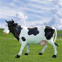 Fiberglass cow sculpture, a comprehensive collection of simulated animal sculptures, capable of simulating copper colored paintings