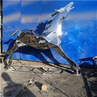 Stainless steel horse sculpture, sectional horse stainless steel sculpture